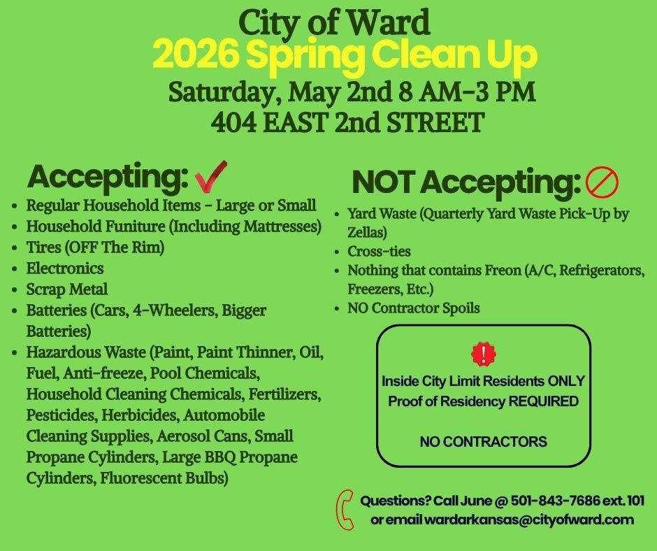 2026 Spring Clean Up